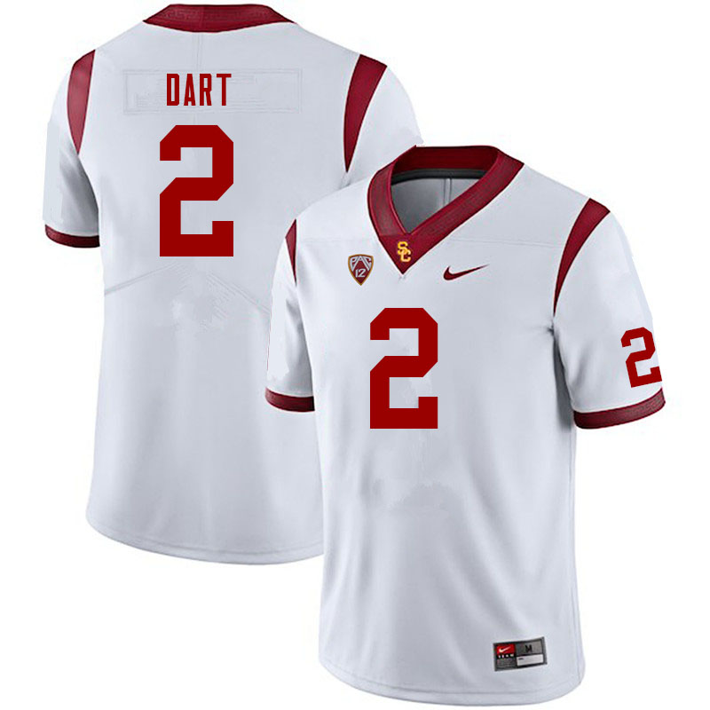 Men #2 Jaxson Dart USC Trojans College Football Jerseys Sale-White - Click Image to Close